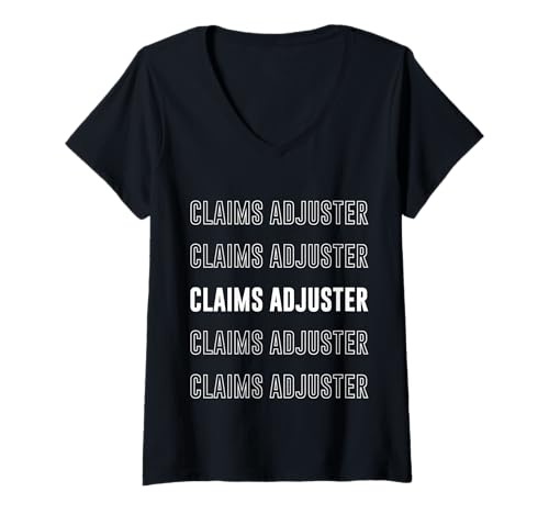 Damen Ansprüche Adjuster T-Shirt mit V-Ausschnitt Damen Ansprüche Adjuster T-Shirt mit V-Ausschnitt von Claims Adjuster Apparel