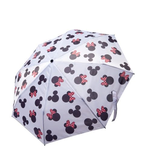 Claire's Disney Regenschirm Minnie & Mickey Mouse | Faltbarer Kinderregenschirm Taschenschirm Mit Tragegurt und Aufbewahrungstasche | Für Mädchen & Jungen | Geschenk | Schwarz Weiß Rot von Claire's