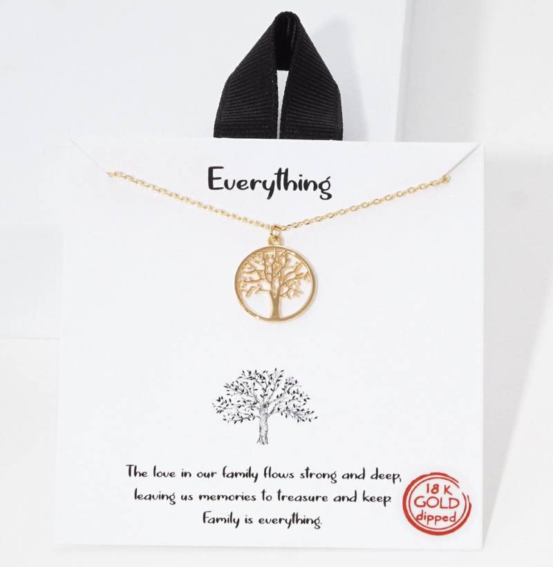 Baum Des Lebens Halskette, Glücksbringer Schutz Viel Glück, Beste Geschenk Gold Getaucht, Ermutigung Schmuck von ClaireandSusie