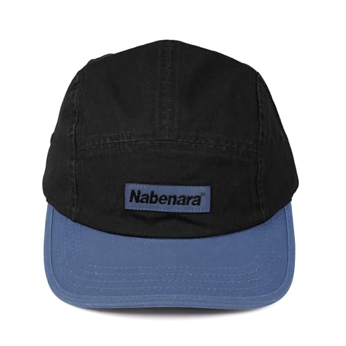 Clakllie 5 Panel Baseball Cap Flat Brim Snapback Cap Weich Basecap mit Kurzem Schirm Verstellbar Trucker Caps Faltbar Dad Hut,HNZD2-Black von Clakllie