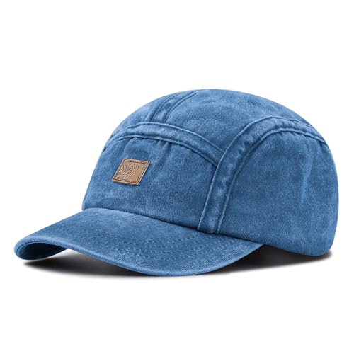 Clakllie 5-Panel Curved Flat Baseball Cap - Unisex Outdoor Snapback Polo Trucker Hut - Klassische Schildkappe Fitted Mütze von Clakllie