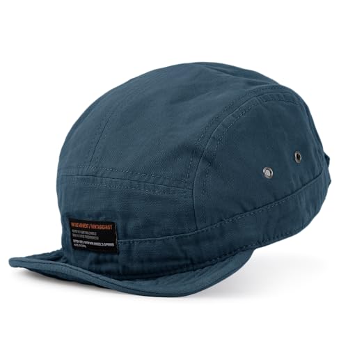 Clakllie 5 Panel Basecap mit kurzer Krempe Herren Damen Flat Brim Baseball Cap Verstellbar Schildkappen Retro Trucker Cap Baumwolle Polo Cap von Clakllie