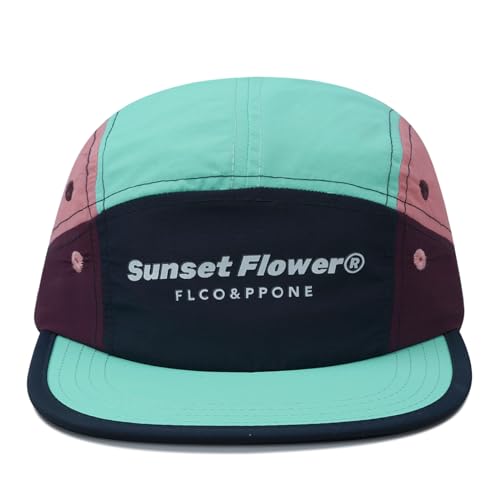 Clakllie Atmungsaktiv Sport Basecap 5 Panel Cap für Damen & Herren Quick Dry Running Hats Outdoor Baseballkappe Flat Brim Sun Protection Hats Sommer Kappe,Blue von Clakllie