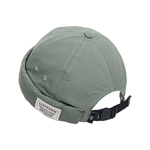 Clakllie Brimless Watch Cap Rolled Cuff Harbour Hat Retro Docker Leon Hafenmütze für Herrn und Damen Unisex Dockercap Fischermütze Seemannsmütze Bikercap Hat von Clakllie