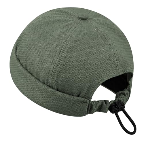 Clakllie Cap Herren Hut Damen Docker-Cap Atmungsaktiv Schiffermütze Unisex Docker Mütze Hafenmütze Seemannsmütze Herrenhut Bikercap Hat Wandermütze Seemannskappe von Clakllie