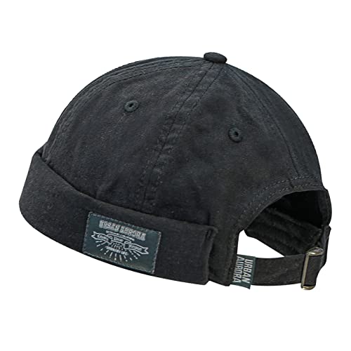 Clakllie Cap Herren Hut Damen Docker-Cap Hafenmütze Seemannsmütze Unisex Docker Mütze Herrenhut Bikercap Hat Wandermütze Seemannskappe von Clakllie