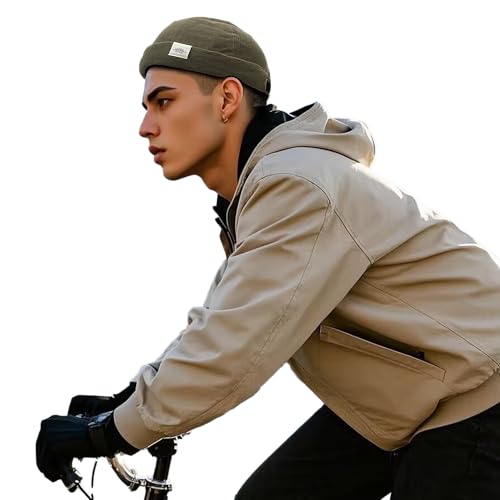 Clakllie Cap Ohne Schirm Unisex Seemannsmütze Hafenmütze Docker Hat Herren Casual Seemannsmütze Hafenarbeiter Mütze Baumwolle Rollrandmütze Kopfbedeckung von Clakllie