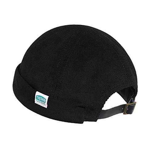 Clakllie Cordhut Docker Cap Brimless Hats for Men Retro Rolled Cuff Harbour Hat Worker Sailor Cap Beanie Skullcap No Visor Leon Hat, K-GD32-Black, Einheitsgröße Clakllie Cordhut Docker Cap Brimless Hats for Men Retro Rolled Cuff Harbour Hat Worker Sailor Cap Beanie Skullcap No Visor Leon Hat, K-GD32-Black, Einheitsgröße von Clakllie
