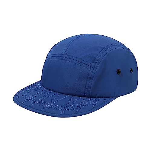 Clakllie Flat Brim Baseball Cap 5 Panel Snapback Kappe für Damen und Herren Sommer Fitted Cap mit UV Schutz Quick Dry Nylon Cappy Camping Hut von Clakllie