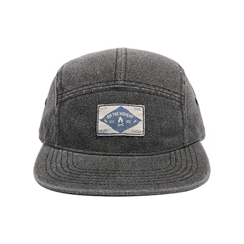 Clakllie Kappe Schwarze 100% Baumwolle Vintage Dad Hat Urban Cap Running Hats Casual Sport Cappy Fitted Cap 5-Panel Kappen Snapback Caps Flat-Bill Baseballkappe,5P02-Black von Clakllie