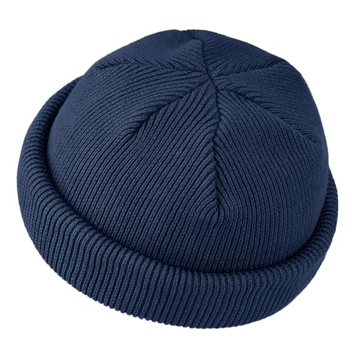 Clakllie Klassische Bequem Wintermützen Wollmütze Warm Merino Mütze für Herren Damen, Atmungsaktiv Weich Acryl Trawler Beanie Cuffed Hat Strickmützen Fischermütze Vintage Strick Knit Beanies Watch Cap von Clakllie