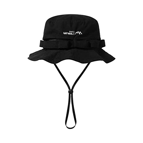 Clakllie Mesh Fischerhut UV-Schutz Outdoor Fishing Safarihut Sonnenhut Herren Damen Faltbar Safari Boonie Hat Wanderhut Buschhut mit Kinnband Baumwolle Bucket Hat von Clakllie