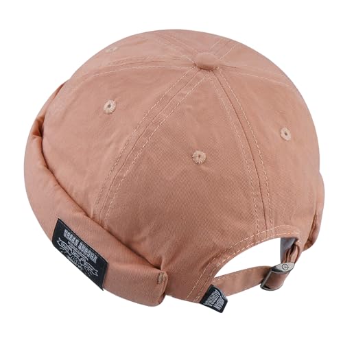 Clakllie Ohne Schirm Cap Herren Docker-Cap Docker Mütze Seemannsmütze Hafenmütze Unisex Mütze 6 Panel Chef Kappe Dockercap mit UV-Schutz Wandermütze Sommer Beanie von Clakllie