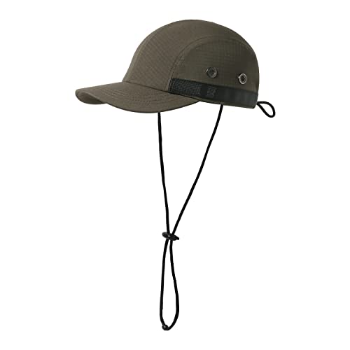 Clakllie Outdoor Baseball Cap Atmungsaktive Basecap Sommer Cap Herren Schnelltrockned Leicht Running Cap Kappe UV Schutz Sport Cappy Wasserdicht Quick Dry Cap with Chin Strap von Clakllie