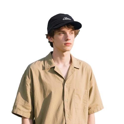Clakllie Quick Dry Short Brim Basecap Wasserdicht 5 Panel Running Cap Verstellbar Baseball Cap mit Kurzem Schirm Atmungsaktiv Trucker Cap,BSSD2550-Black Clakllie Quick Dry Short Brim Basecap Wasserdicht 5 Panel Running Cap Verstellbar Baseball Cap mit Kurzem Schirm Atmungsaktiv Trucker Cap,BSSD2550-Black von Clakllie