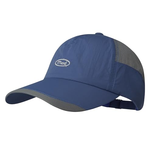 Clakllie Schnelltrocknend Basecap für Herren Atmungsaktiv Outdoor Kappen Wasserdicht Sport Kappe Unstructured Running Cap,BSSC2558-Blue von Clakllie