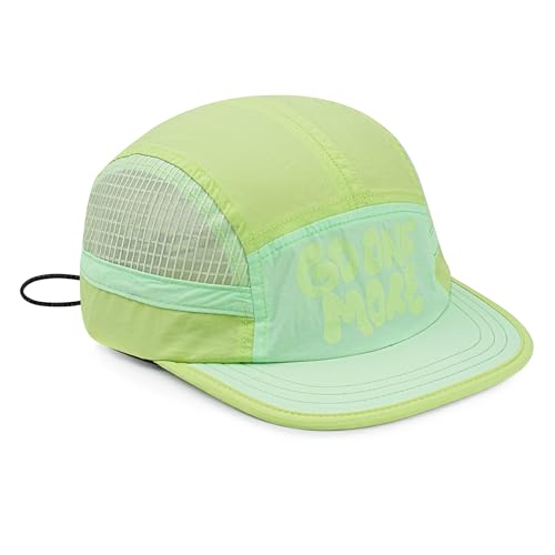 Clakllie Schnelltrocknend Short Brim Basecap Atmungsaktiv Mesh Baseball Cap Verstellbar Sonnenschutz Leichte Flat Brim Snapback Kappe Outdoor Running Kappe,BSSD2504-Lime von Clakllie