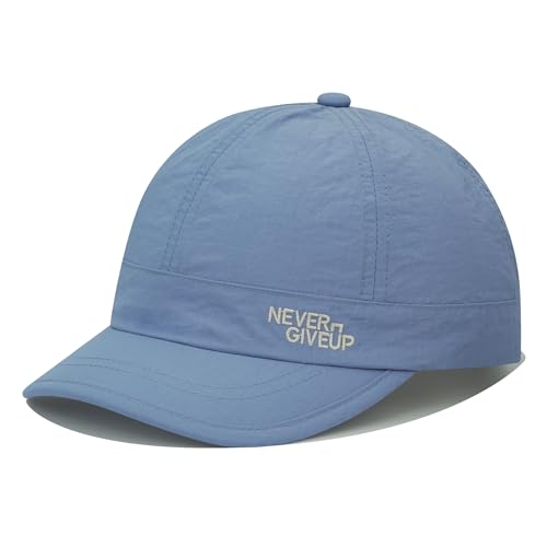 Clakllie Schnelltrocknend Short Brim Cap für Herren Damen Leicht Basecap Wasserdicht Running Dad Caps,BSSQ2505-Baby Blue von Clakllie