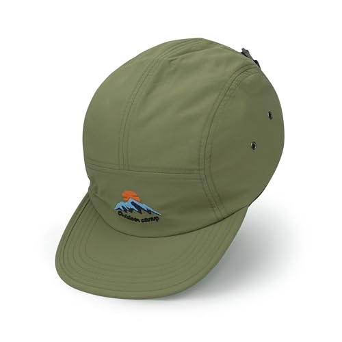 Clakllie Snapback 5 Panel Hats Flat Brim Baseball Cap Unisex Trucker Cap Unstructured Dad Cap Wasserdicht Basecap Herren,DFB3-Green von Clakllie