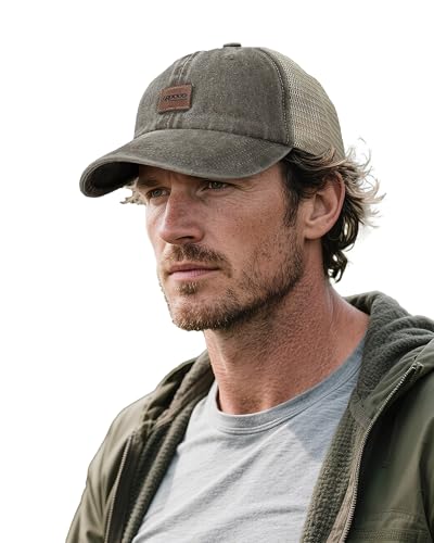 Clakllie Sommer Mesh Cap Atmunsaktive Basecap Herren Verstellbar Sonnenhut Sports Cap Schirmmütze Wanderhut Laufkappe Outdoor Schildkappe,CRZM02-GreyBrown von Clakllie