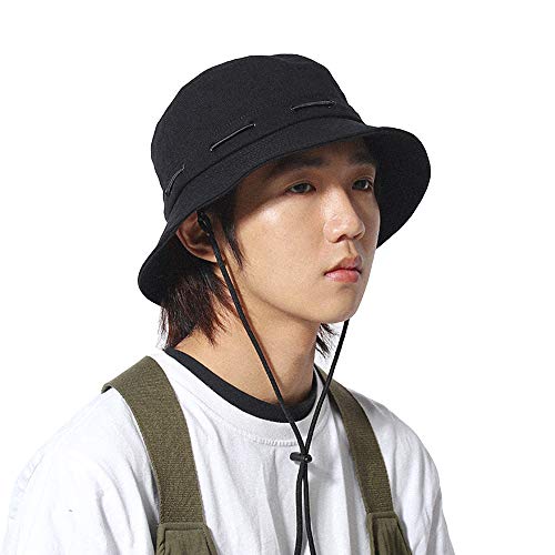 Clakllie Sommer Sonnenhut Herren Damen Fischerhut mit Breiter Krempe Adjustable Bucket Hat Faltbar Anglerhut Mode Fischermütze Outdoor Safari Boonie Hat von Clakllie