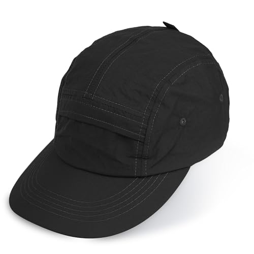 Clakllie 5 Panel Basecap Wasserdicht Baseball Cap Quick Dry Running Caps Atmungsaktiv Laufen Outdoor Hut Verstellbar Snapback Cap,Black Clakllie 5 Panel Basecap Wasserdicht Baseball Cap Quick Dry Running Caps Atmungsaktiv Laufen Outdoor Hut Verstellbar Snapback Cap,Black von Clakllie