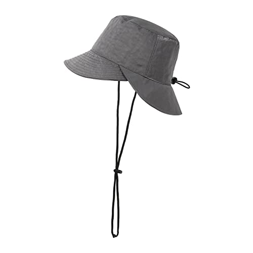 Clakllie UPF 50 + Sonnenhut Herren UV Schutz Fischerhut Safari Hut Faltbar Sommer Wasserdicht Outdoor Faltbarer Buschhut Wanderhut Gartenhut Boonie Hut Fishing Cap von Clakllie