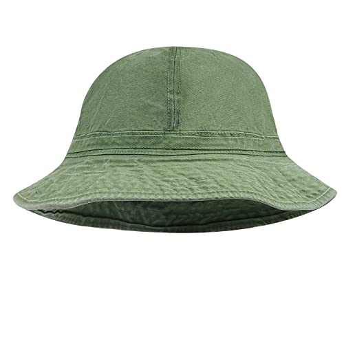 Clakllie Unisex 100% Baumwolle Eimerhut Faltbar Sommerhut Washed Bucket Hat Fischerhut Faltbar Anglerhut Mode Reisen Strand Sonnenhut Outdoor Eimerhut von Clakllie