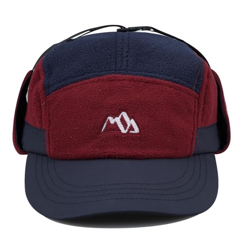 Clakllie Winter Basecap Trappermütze Warme Aviatormütze Uschanka Russenmütze Winddicht Fliegermützen Skimütze Wintermütze Bomber Hut mit Ohrenklapn für Herren Schlittschuhlaufen Outdoor,Navy-DOTP3pe von Clakllie