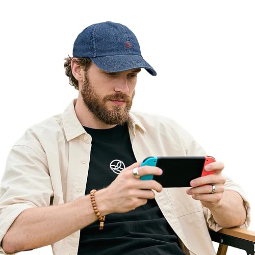 Clakllie Verstellbare Baseball Cap Freizeit Fitted Cap Denim Kappe Basecap für Herren Damen Outdoor Running Trucker Hut Hip-Hop-Hut Baumwolle Golf Caps von Clakllie