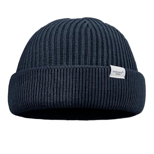 Clakllie Warm Merino Mütze für Herren Damen, Klassische Bequem Wintermützen Wollmütze Atmungsaktiv Weich Acryl Beanie Cuffed Hat Thermo Strickmützen Vintage Einfarbig Strick Knit Beanies Watch Cap von Clakllie