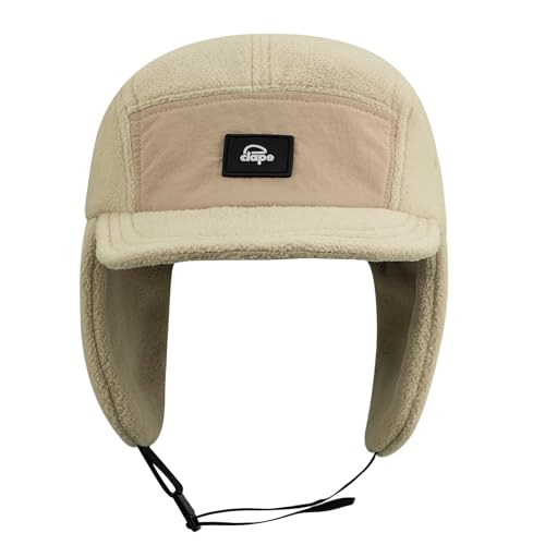 Clakllie Warme Winter Trappermütze Winddicht Skimütze Jagdmütze für Herren Damen Russische Trooper Ohrenklappen Skifahren Flieger Mütze Bomber Trooper Hut Plaid Uschanka Eskimo Bombermützen Skimütze von Clakllie