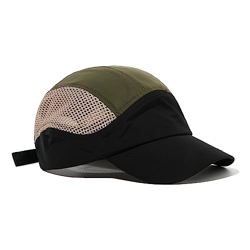 Clakllie Wasserdicht Basecap Herren Schnelltrocknend Short Brim Cap Leicht Sport Caps Atmungsaktiv Mesh Running Cap Unstructured Baseball Cap UV-Schutz Outdoor Kappe,Green Clakllie Wasserdicht Basecap Herren Schnelltrocknend Short Brim Cap Leicht Sport Caps Atmungsaktiv Mesh Running Cap Unstructured Baseball Cap UV-Schutz Outdoor Kappe,Green von Clakllie