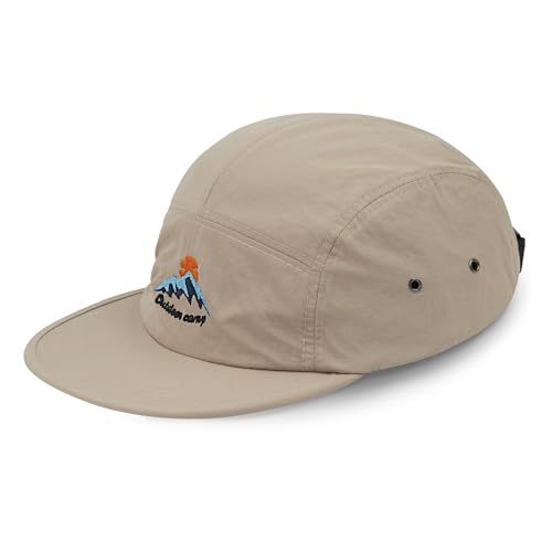 Clakllie Wasserdicht Flat Brim Caps 5 Panel Baseball Cap UV-Schutz Running Caps Flach Trucker Cap Low Profile Dad Cap,DFB3-Khaki Clakllie Wasserdicht Flat Brim Caps 5 Panel Baseball Cap UV-Schutz Running Caps Flach Trucker Cap Low Profile Dad Cap,DFB3-Khaki von Clakllie