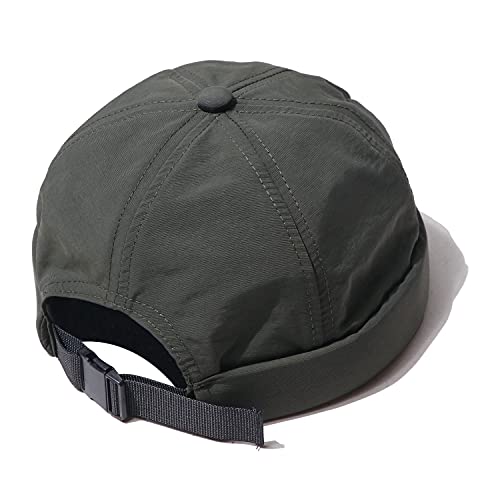 Clakllie Watch Cap Sommer Docker-Cap Brimless Miki Hat Street Hip-Hop-Yuppie-Hut Vermieter Hut UV Schutz Schirmmütze Kopfbedeckung Seemannskappe Wasserdicht Bikermütze von Clakllie