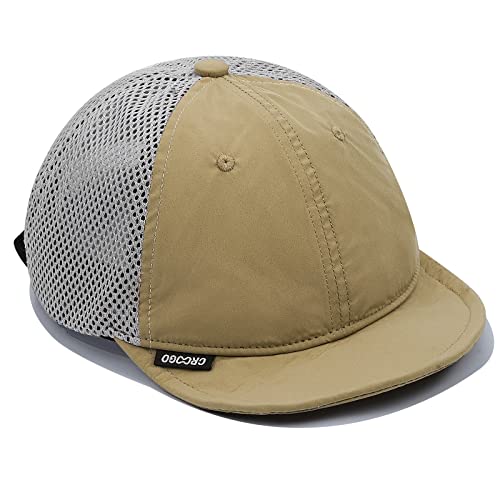 Clakllie Weich Short Brim Cap Mesh Baseball Cap für Damen und Herren Sommer Verstellbar Sport Schildkappen Low Profile Polo Cap UV-Schutz Cap von Clakllie