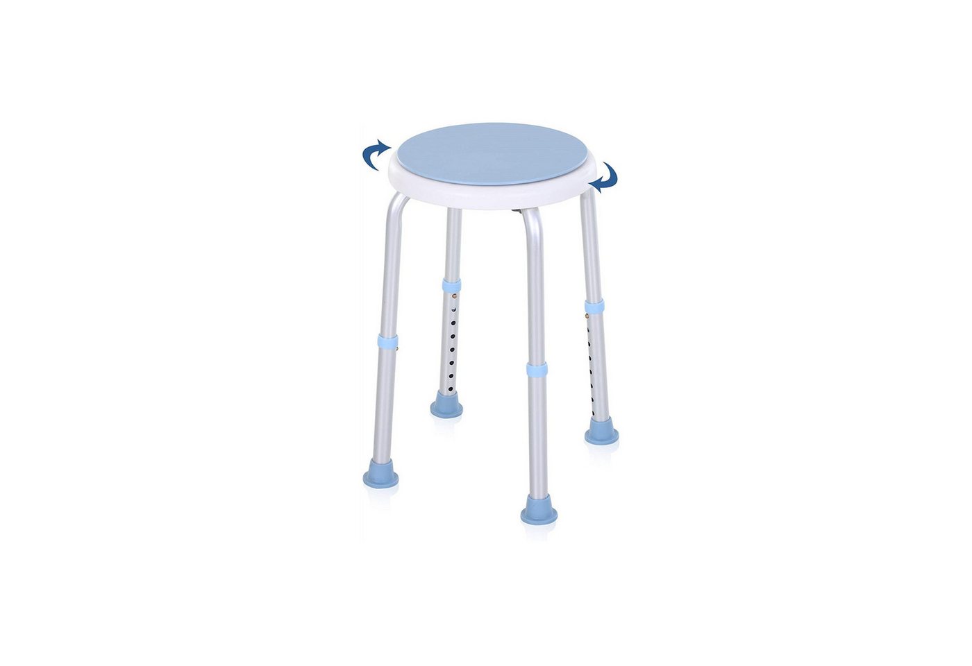 Clanmacy Duschhocker Badhocker, belastbar bis 150 kg, Geeignet für ältere Menschen, Schwangere, Kinder und Behinderte von Clanmacy