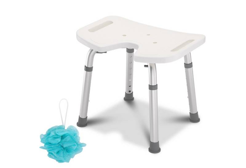 Clanmacy Duschhocker Duschhocker Badhocker belastbar bis 136 kg Duschstuhl von Clanmacy