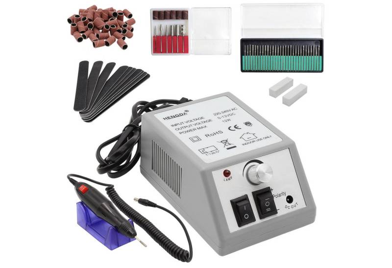 Clanmacy Maniküre-Pediküre-Set Elektrische Nagelfräser Pediküre Nagelfeile Fußpflegegerät Maniküre von Clanmacy