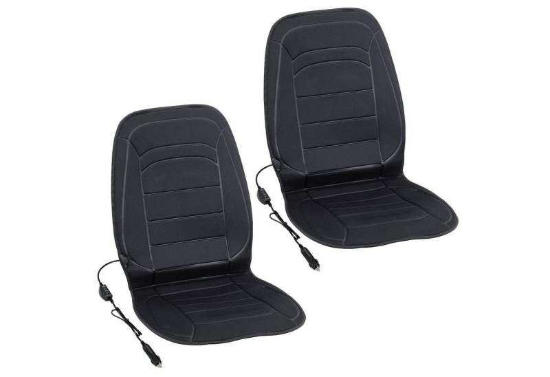 Clanmacy Sitzheizkissen Auto Sitzheizung 12V Heizstufen 2x Sitzheizung PKW getrennt Schaltung von Clanmacy