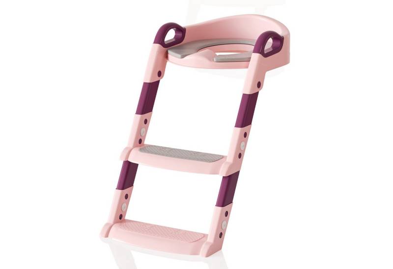 Clanmacy Toilettentrainer Töpfchen Baby WC Sitz Töpfchentrainer Kindertoilette mit Treppe von Clanmacy