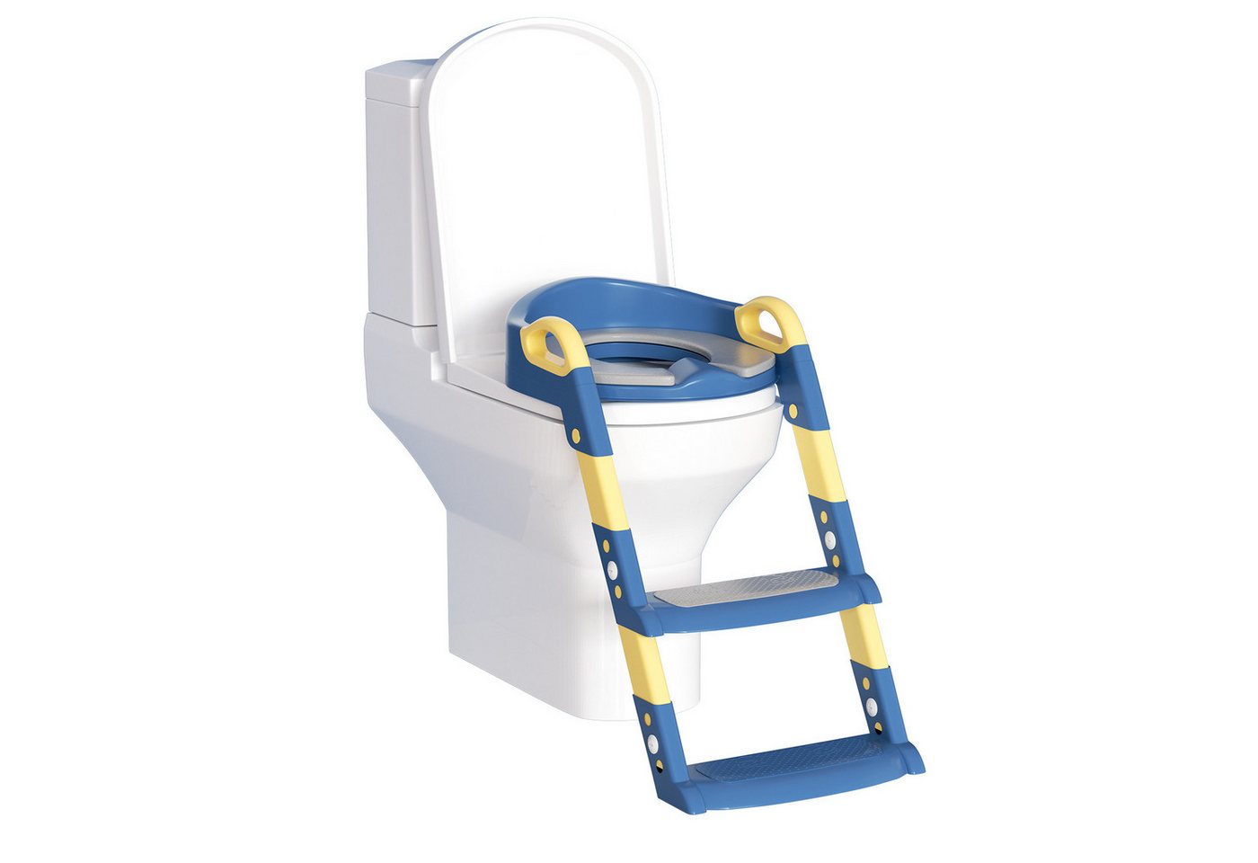 Clanmacy Toilettentrainer Töpfchen WC Sitz Baby Töpfchentrainer Blau Kindertoilette mit Treppe von Clanmacy