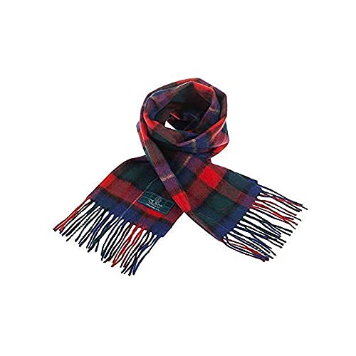 Clans of Scotland - Schottenkaro-Schal aus reiner Lammwolle, Schottenkaro, 100 % Wolle, Schottenkaro, Flugzeugschal, perfekt für Damen und Herren, 30,5 x 152,4 cm, KILGOUR, One size von Clans of Scotland