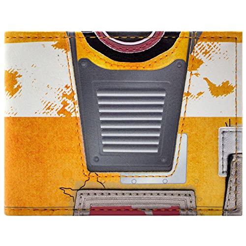 Clap Trap Robot Revolution CL4P-TP Steward Bot Geldbörse/Geldbeutel Bi-Fold ID & Kartenhalter, Orange von Clap Trap