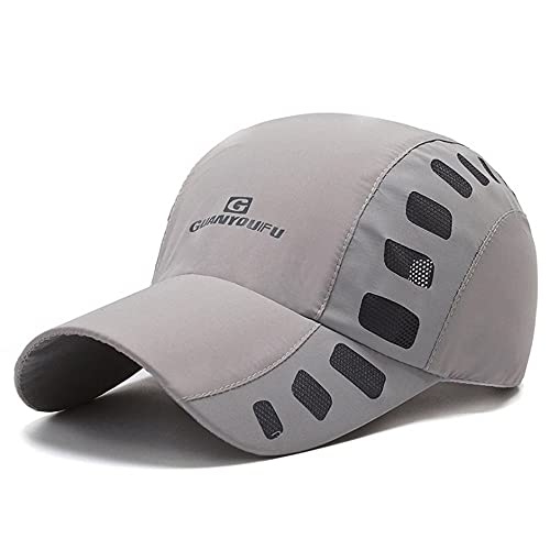 CLAPE Mesh Sport Cap Quick Dry Running Cap Atmungsaktive Baseball Cap für Herren Damen Unstructured Hats UV-Schutz Schildkappe von CLAPE