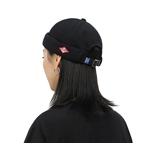 CLAPE Docker Mütze Cap Baumwolle Seemannsmütze Docker Beanie für Damen Herren Hafenmütze Herrenmütze Bikercap Verstellbar Fischermütze Seemannskappe von CLAPE