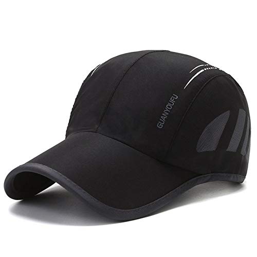 CLAPE Schnelltrocknend Sport Cap Herren Atmungsaktiv Mesh Basecap Verstellbare Leicht Running Cap Outdoor UV-Schutz Kappe von CLAPE