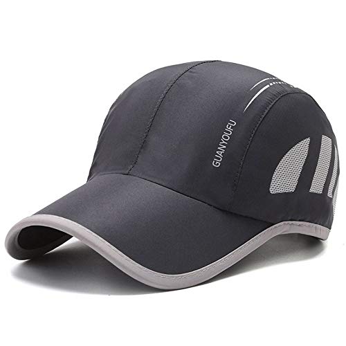 CLAPE Mesh Sport Baseball Cap Atmungsaktive Schnelltrocknend Basecap Herren Quick Dry Running Cap Verstellbar Sommer Cap für Wandern, Laufen, Joggen, Radfahren von CLAPE