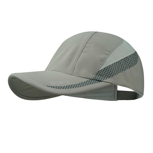 CLAPE Mesh Sport Cap Herren Atmungsaktive Schnelltrocknende Baseball Cap für Herren Damen Quick Dry Running Cap Verstellbare Outdoor Sun Cap von CLAPE