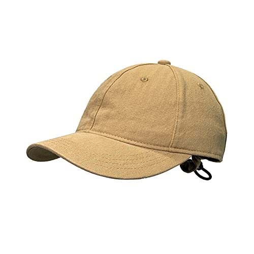 CLAPE Washed Cotton Baseball Cap Herringbone Basecap Vintage Kappe im Used Look Schildkappen Herren Verstellbar Outdoor Sun Cap von CLAPE